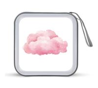 Jubonexis Pink Cloud - Estuche portátil para CD o DVD, diseño de acuarela para coche, casa o viajes