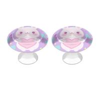 Jubonexis Pomos redondos para cajones con forma de corazón grande con tornillos, 2 unidades, tiradores de cajón para tocador, decoración para armario, hogar, oficina, cocina