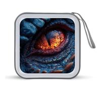 Jubonexis Red Dragon Eye - Estuche portátil para CD y DVD para coche, hogar, viajes