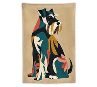 Jubonexis Schnauzer - Tapiz estético de poliéster para colgar en la pared, dormitorio, sala de estar, dormitorio, 40 x 60 pulgadas