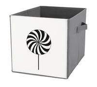Jubonexis Simple - Cubo de almacenamiento minimalista para caramelos, cubos de almacenamiento, plegables, decorativas, de tela, organizadores para el hogar con asas para estantes, armario, 27 x 27 cm