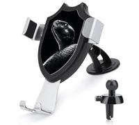 Jubonexis Snake Looking Into The Distance - Soporte minimalista para teléfono de coche, base de clip triangular, soporte de ventilación de aire, accesorios automotrices para teléfonos inteligentes de