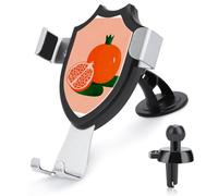 Jubonexis Soporte de teléfono de coche con base triangular de granada entera y una mitad, soporte de clip triangular para rejilla de ventilación, accesorios automotrices para teléfonos inteligentes de