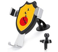 Jubonexis Soporte de teléfono de coche con símbolo de libertad de arte japonés, soporte triangular para teléfono celular, accesorios automotrices para teléfonos inteligentes de 4 a 6 pulgadas