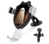 Jubonexis Soporte para teléfono de coche, diseño de fantasma en una vieja casa encantada, soporte triangular con clip para rejilla de ventilación, accesorios automotrices para teléfonos inteligentes