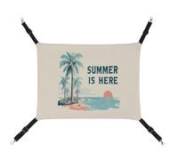 Jubonexis SUMMER IS HERE - Hamaca transpirable para mascotas con correas ajustables reversibles para gatos y perros