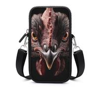 Jubonexis The Chicken Head - Bolsa cruzada para teléfono móvil con correa ajustable, color negro