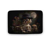 Jubonexis Toad Wearing A Black Hat Tapete para puerta de baño, tapete de terciopelo coral extra suave, absorción rápida de agua, antideslizante, cómodo, tapete de baño de 19.7 x 31.5 pulgadas