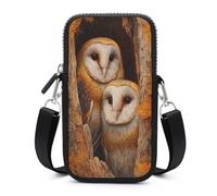 Jubonexis Two Owls in The Hollow - Bolsa cruzada para teléfono móvil con correa ajustable