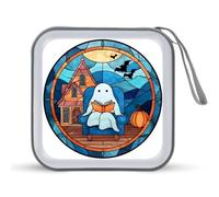 Jubonexis Vitral con diseño de fantasma, para leer un libro, CD, DVD, portátil, para coche, casa, viajes