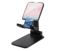 Jubonexis Watercolor The Sea - Soporte para teléfono celular, plegable, ajustable, para escritorio, color rosa suave