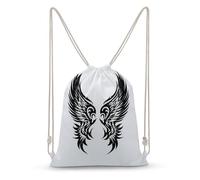 Jubonexis Wings in Tribal - Mochila de lona con cordón, ligera, deportiva, gimnasio, para hombres y mujeres