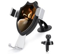 Jubonexis Woman Reading by The Candle - Soporte para teléfono de coche, soporte triangular con clip para rejilla de ventilación, accesorios automotrices para teléfonos inteligentes de 4 a 6 pulgadas