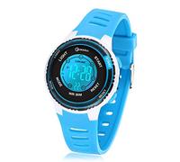 Juboos Orologio elettronico per Bambini, 7 Colori LED Lights Kids Sports Watch, Ragazzi impermeabile orologio per Bambini con allarme cronometro, Ragazzi Ragazze orologio all'aperto (Qianlanse-8563B)