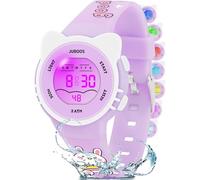 Juboos Reloj Digital Deportivo para Niños,7 Colores con Luz led,Resistente al Agua, con Alarma,Cronómetro,Reloj de Pulsera para Niños y Niñas de 5 a 18 Años
