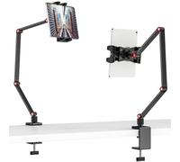 Jubor Soporte de Tableta para Mesa, Soporte para Tableta para Cama Giratorio de 360°, Soporte Tablet Pie de Escritorio con Brazo Largo A justable para iPad Pro Air Mini, 4.7 "-12.9" Tablet Teléfonos