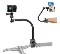 JUBORUI Soporte con Cuello de Cisne para Cámara de Acción, Soportes para Cámara de Acción con Brazo Flexible Regulable a 360°, Soporte Flexible para Cámara de Acción Compatible con GoPro/dji/iPhone