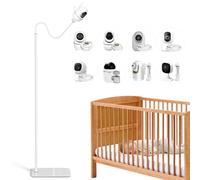 JUBORUI Soporte para Vigilabebés, Altura Regulable 40-170 cm, Soporte para Cámara de Vigilancia de Bebé Compatible con HelloBaby, VTech, TP-Link, Kasa Smart, Tapo, Eufy, Fijación con Tornillo 1/4