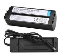 JUBOTY Upgrade NB-CP2L NB-CP1L - Batería de 1800 mAh + adaptador de cargador para impresora fotográfica Canon Selphy CP1500, CP1300, CP1200 (negro, batería NB-CP2L + cargador, A)