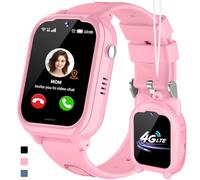 JUBUNRER 4G Reloj Inteligente Niño GPS y Llamadas WiFi Telefono Videollamada SOS Podómetro Juegos Despertador Calculadora Resistente Al Agua Smartwatch Niños Localizador Niñas Rastreador Niña