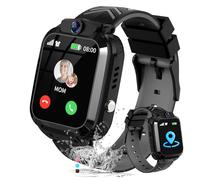 JUBUNRER Reloj Inteligente Niño con GPS y Llamadas - Reloj Inteligente Niña con Teléfono SOS Despertador Resistente Al Agua Juego Modelo de Clase - Smartwatch para Niños Digital Regalo-