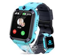 JUBUNRER Reloj Inteligente Niño con GPS y Llamadas SOS Teléfono Despertador Juego Modelo de Clase Resistente Al Agua Smartwatch para Niños Reloj Inteligente Niña Digital Regalo-