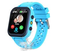 JUBUNRER Reloj Inteligente Niño GPS y Llamadas Reloj Niños Teléfono SOS | Despertador Juego Modelo de Clase Linterna Resistente Al Agua Reloj Inteligente Niña Digital Regalo-