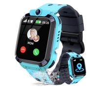 JUBUNRER Reloj Inteligente Niño Niña Reloj GPS Niños Localizador y Llamadas Teléfono SOS Despertador Juego Modelo de Clase Resistente Al Agua Digital Regalo-