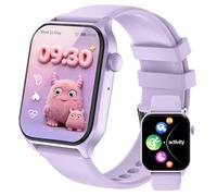 JUBUNRER Reloj Inteligente Niño Smartwatch Niña Monitor Sueño Pulsómetro Podómetro Resistentes Al Agua Deportivo Despertador Juegos Pulsera Actividad Niño Regalos- Adolescentes