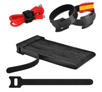 JUCES HOGAR® - Sujeta cables de Alta Resistencia - Bridas Reutilizables - Organizador cables para Orden Perfecto - 50 piezas - Color negro - 150mmx12mm