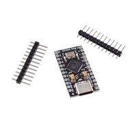 JUCHRZEY ATmega32U4 USB Type-C Pro Micro Placa de Desarrollo con encabezado de 2 Filas Pro USB Type-C Micro-Controller Board 5V 16MHz para Placa USB Leonardo