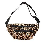 JUCHRZEY, Bolsos clásicos de Gran Capacidad para el Pecho, Cintura, Moda para Mujer, Informal, Estampado de Leopardo, riñonera, Bolso de Pecho