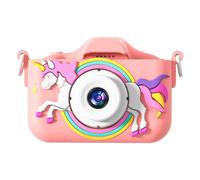 JUCHRZEY Cámara para niños de 96 MP, Pantalla IPS de 2,0 Pulgadas, 1080P HD, cámara para niños, Juguetes, cámara Selfie de Doble Lente con Funda de Silicona, cámara de vídeo Digital portátil