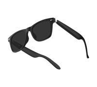 JUCHRZEY Gafas inteligentes de IA, auriculares inalámbricos de gafas de traducción, gafas de sol admite 130 idiomas para viajes y controles de negocios, tacto y voz (negro 2)