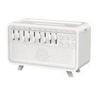 JUCHRZEY Humidificador con Luz Nocturna de Ruido Blanco, Caja de Sonido Bulora Máquina de Sonido de Ruido Blanco con 8 Sonidos Ambientales, Difusor de Llamas Echo para el Hogar