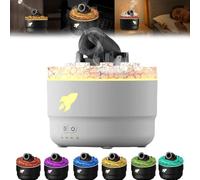 JUCHRZEY Humidificador de Cañones de Luz de Grieta Volcánica - Difusor Esencial de Aroma Con Torreta de Explosión - Aromaterapia