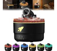 JUCHRZEY Humidificador de cañones de luz de grieta volcánica Difusor Esencial Humidificador de Aroma de explosión de cañón Difusor de Aroma Humidificador de aromaterapia con torreta de explo