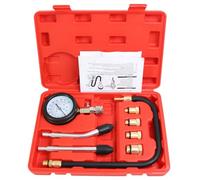JUCHRZEY Kit de probador de compresión de cilindro de motor de gasolina de 8 piezas con adaptador M10 M12 M14 M18 Herramienta de prueba de medidor de compresión de cilindro de motor Medidor