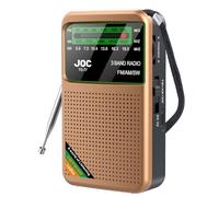 JUCHRZEY Mini Radio portátil de Banda Completa Radio FM Am SW Mejor recepción Radios de Bolsillo de Emergencia Altavoz Incorporado Soporte de radios Transistor Búsqueda automática Tipo C Recar