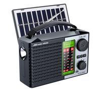 JUCHRZEY Radio De Emergencia Portátil, Solar Radio with Flashlight & BT Speaker, Portable Am FM SW Radios Full Band Radios para Camping, Viajes, Ourdoor