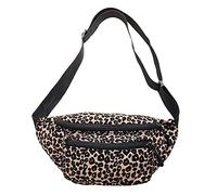 JUCHRZEY-riñonera Vintage de gran capacidad para mujer, bolso de pecho informal con estampado de leopardo, riñonera