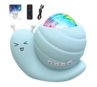 JUCHRZEY Snails Star Proyector de luz Altavoz compatible con con control remoto LED Proyector de caracol Luz nocturna Northern Room Atmosphere Light para decoración de dormitorio de niños