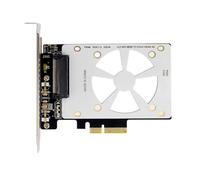 JUCHRZEY U.2 SFF-8639 a Tarjeta de expansión PCI-EX4 Ranura X4/X8/X16 Tarjeta adaptadora de expansión PCI-E Tarjeta Vertical PCI-E GEN3 para U.2 NVME SSD