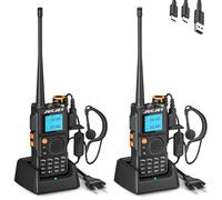 JUCJET UV-K6 Walkie Talkie portátil de Gran Alcance,walkie Talkie de Doble Banda con Pantalla LCD,emparejamiento con una Sola tecla,999 Canales,walkie talkies para Surf, Rescate, Ayuda de Emergencia