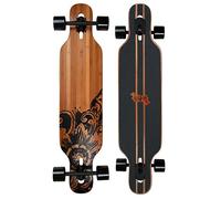 JUCKER HAWAII Longboards - Longboard HOKU en 2 Niveles de flexión - Todos los diseños y Acabados - construcción de Fibra de Vidrio con bambú y Arce Canadiense