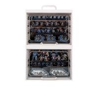 Jucoci Miniatures - Caja de almacenamiento en miniatura, estuche de transporte (juego de 2 piezas)