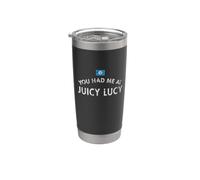 Jucy Juicy Lucy Cheeseburger Minneapolis Bar Comida Vaso térmico de acero inoxidable de doble pared