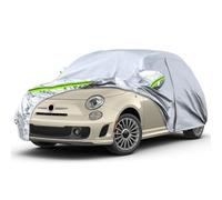 JUDANNA Cubierta de Coche para Exterior Resistente al Agua para Fiat 500, 500C, 500E, Abarth 500 - Protección Completa Contra Lluvia, Sol, Polvo y UV