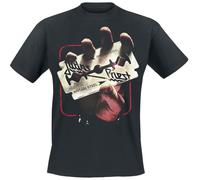 Judas Priest British Steel 50HMY Tour Hombre Camiseta Negro 100% algodón Regular