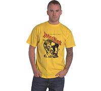 Judas Priest Camiseta Stained Class Vintage Head Band Logo Oficial Hombre Amarillo, amarillo, L